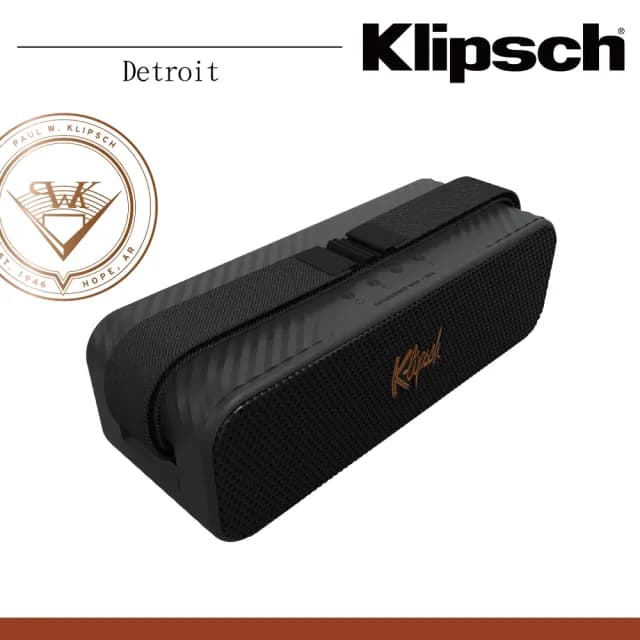 【Klipsch】Detroit 攜帶式藍牙喇叭(底特律 Music City系列)