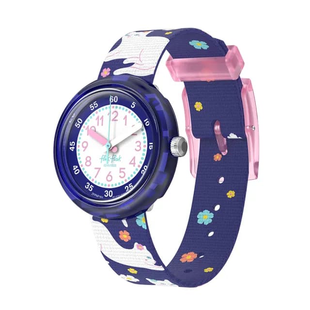 【Flik Flak】兒童手錶 FANCY CAT /兒童禮物/安全防水/瑞士製造 FPNP164(31.85mm)