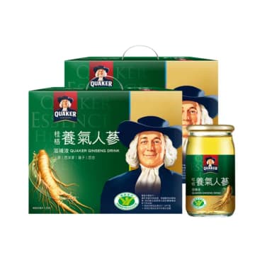 【QUAKER 桂格】養氣人蔘滋補液禮盒60ml×30入×2盒(共60入 禮盒/送禮推薦)
