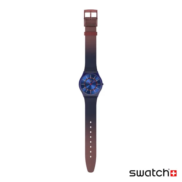 【SWATCH】VERY JAZZY BERRY 超薄手錶/男錶/女錶/瑞士製造 SS08N117(34mm)