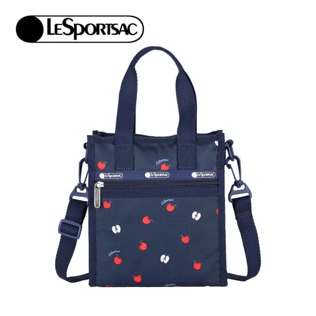 【Lesportsac】小方型手提肩背托特包購物袋 送禮 禮物 女包 男包 禮物 送禮(小蘋果)