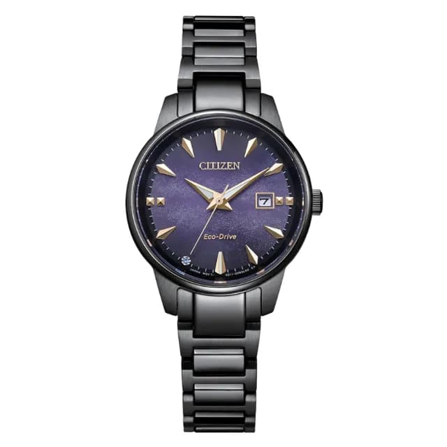 【CITIZEN 星辰】PAIR Hebe廣告款 紫色天川銀河 光動能腕錶 畢業禮物 送禮(EW2595-81X)