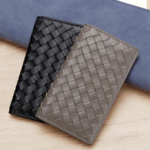 【MoonDy】雙11 錢包 卡包 卡夾 信用卡包 羊皮編織卡包 卡夾  卡夾 男卡包  