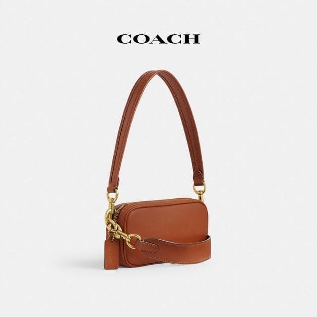 【COACH】蔻馳官方直營 AVERY單肩手袋-B4/磨光琥珀色(CR095)