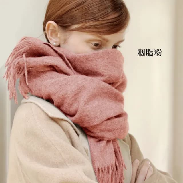 【5TH AVE】BABY 羊絨 初剪羊毛 軟儒 圍巾 披肩(多色選)