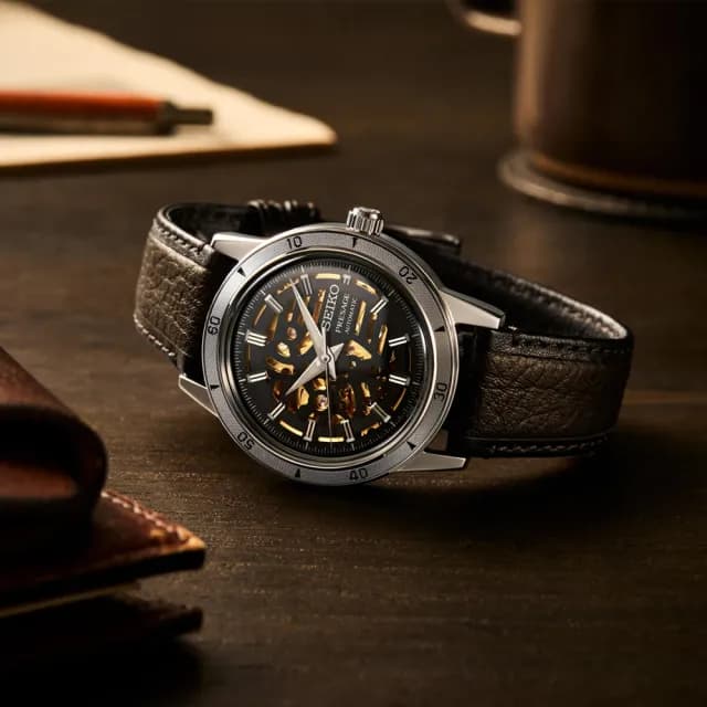 【SEIKO 精工】Style60’s 復古風 重機引擎 機械腕錶 父親節 禮物 送禮 推薦(SSA461J1/4R72-00C0J)