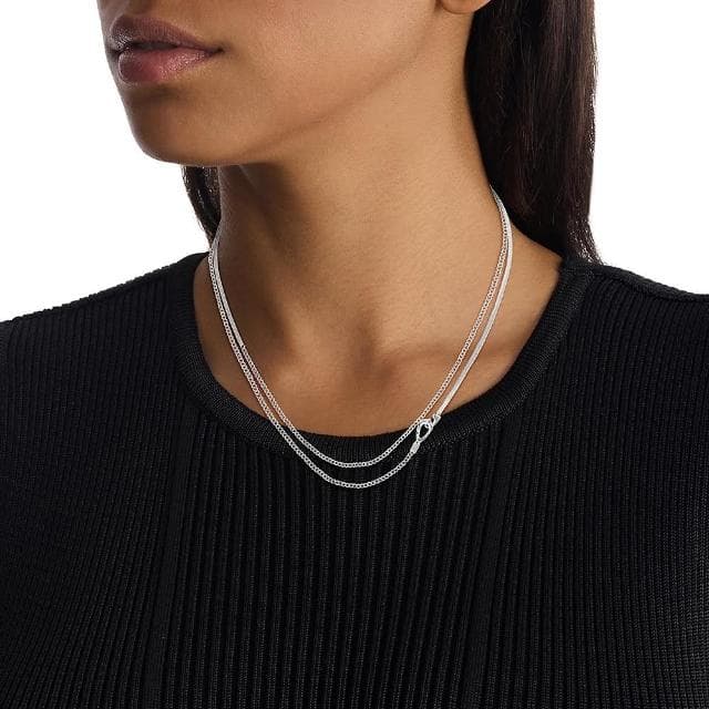 【Calvin Klein 凱文克萊】CK Flow 女士長項鍊 母親節 送禮 禮物(35000592)