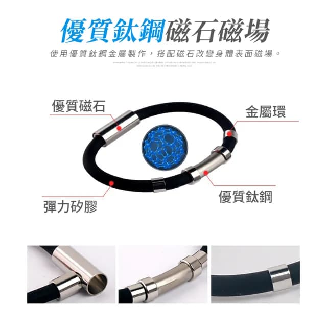 【上手家居】鈦鋼磁石防靜電手環(運動手環/抗靜電手環/消除靜電/除靜電手環/防靜電手鍊/去靜電)