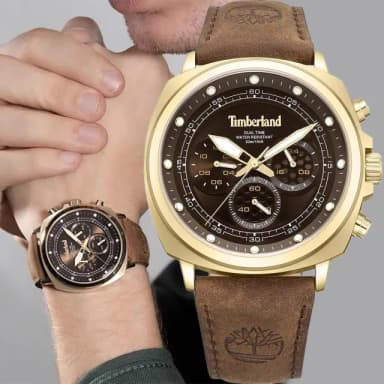 【Timberland】天柏嵐 WILLISTON 三眼計時手錶-44mm 禮物 送禮 推薦(TDWGF0042003)