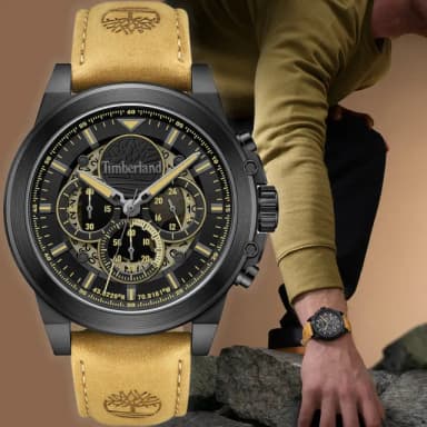【Timberland】天柏嵐 FAST STRIKE 三眼計時手錶-黑/46mm 禮物 送禮 推薦(TDWGB0056003)