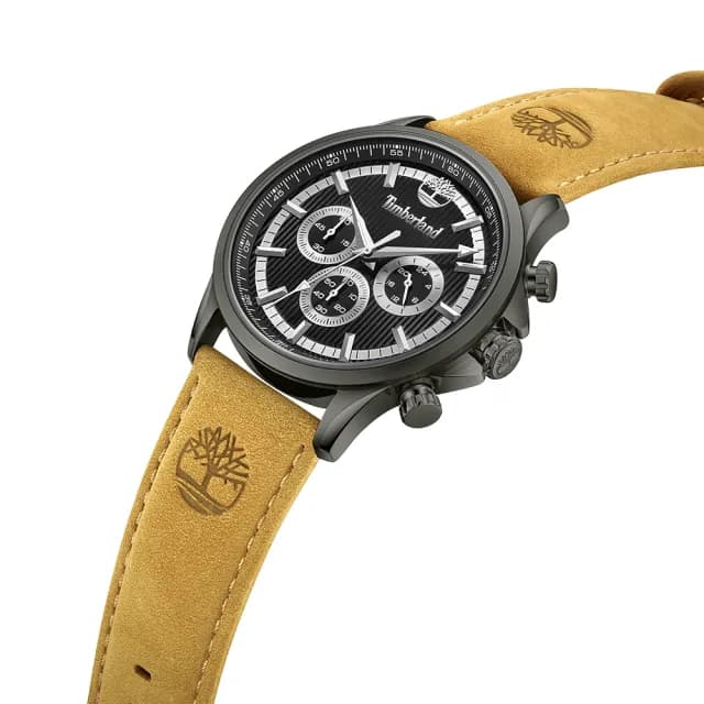 【Timberland】天柏嵐 BERNARDSTON 兩地時間三眼手錶手錶-45mm 禮物 送禮 推薦(TDWGF0054603)