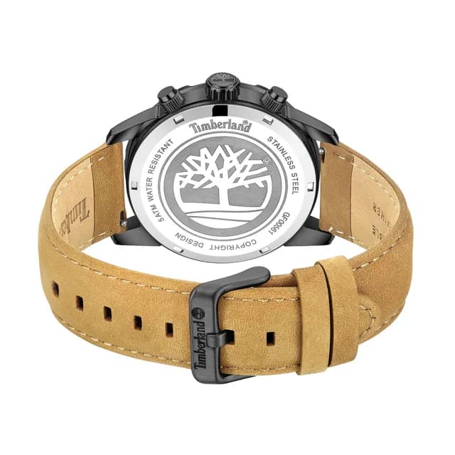 【Timberland】天柏嵐 HAMPTON 齒輪風格三眼手錶-46mm 禮物 送禮 推薦(TDWGF0056101)