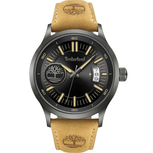 【Timberland】天柏嵐 Trumbull 日期大樹手錶-黑/45mm 禮物 送禮 推薦(TDWGB0041006)