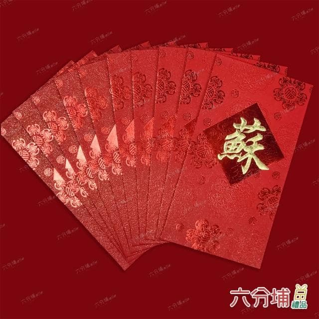 【六分埔禮品】10~16筆劃-百家姓紅包10入(過年新年快樂春節小物婚慶春酒尾牙姓氏紅包姓名紅包)