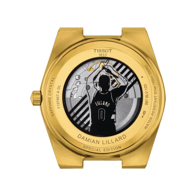 【TISSOT 天梭】NBA 達米恩·利拉德特別版 機械腕錶 雙11 特惠 推薦(T1374073305100)