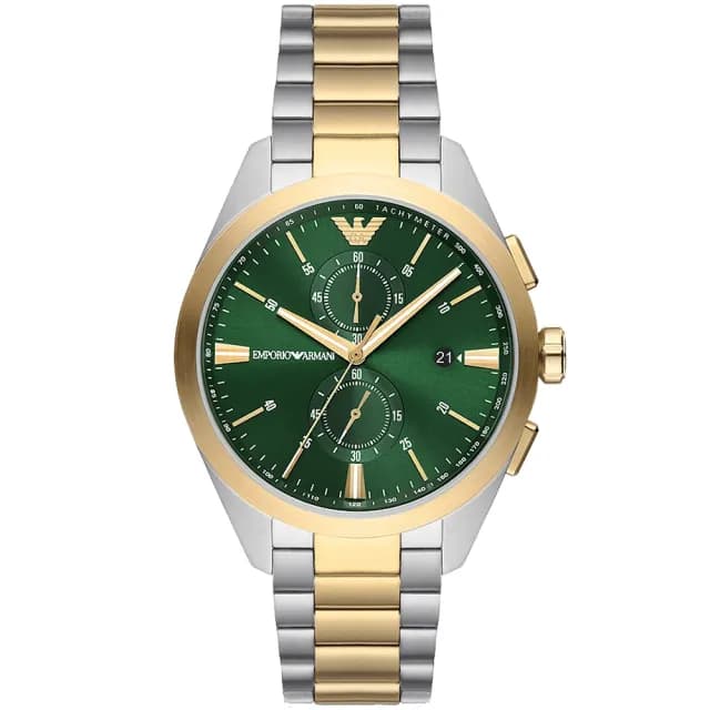 【EMPORIO ARMANI】亞曼尼 紳男計時手錶-43mm 禮物 送禮 推薦(AR11511)
