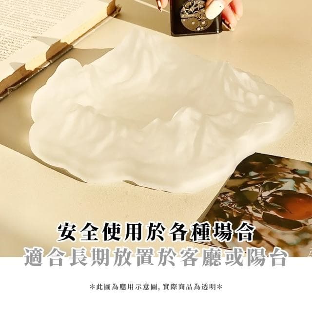 【質感生活】北歐風冰山擺飾(車用 擺飾 男友禮物 父親節 客廳  飾品盤 裝飾 居家 臥室 送禮 高級感)