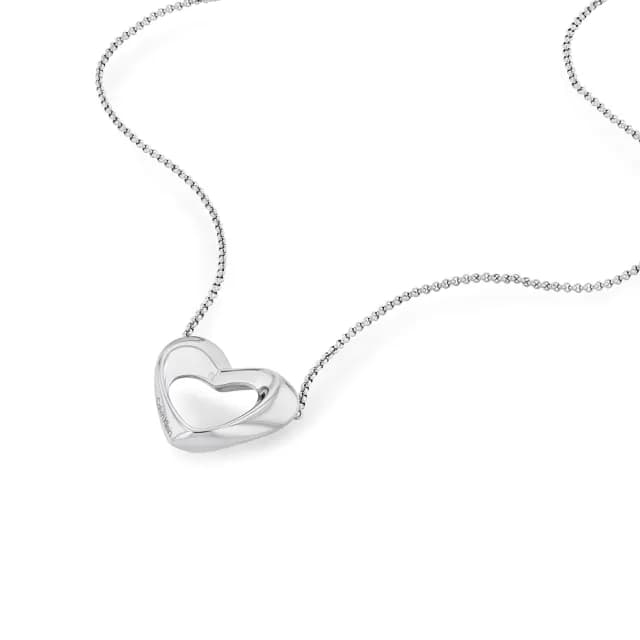 【Calvin Klein 凱文克萊】CK 心墜鏤空愛心項鍊 母親節 送禮 禮物(35000757)