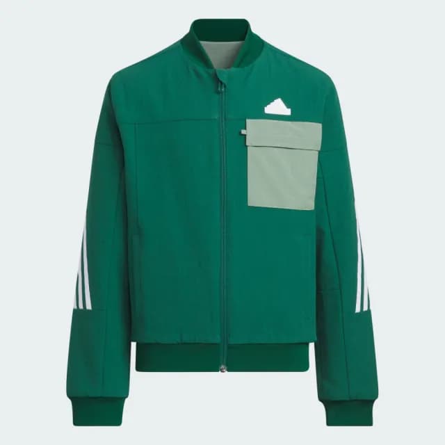 【adidas 愛迪達】運動外套   童裝 IQ1311