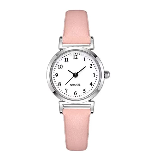 【時尚腕錶】簡約細皮帶數字錶(皮錶帶 石英錶 手錶 休閒錶 兒童錶 國中生 高中生 女錶 皮帶錶 考場)