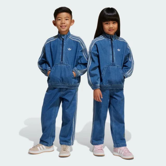 【adidas 愛迪達】丹寧套裝 童裝 - Originals JC7871