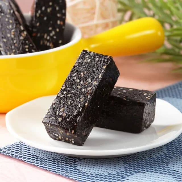 【喜RORO】低糖高纖黑芝麻糕500gx3盒 附提袋(全素/堅果/台中必買伴手禮盒/中秋送禮)