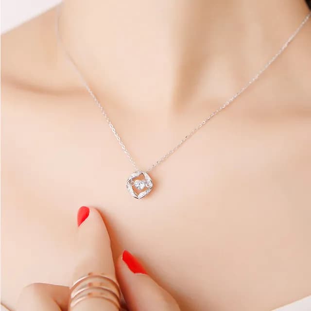 【BRILLMOND JEWELRY】天然鑽石 靈動 PT950鉑金 生命之光墜(PT950鉑金台+鍊)