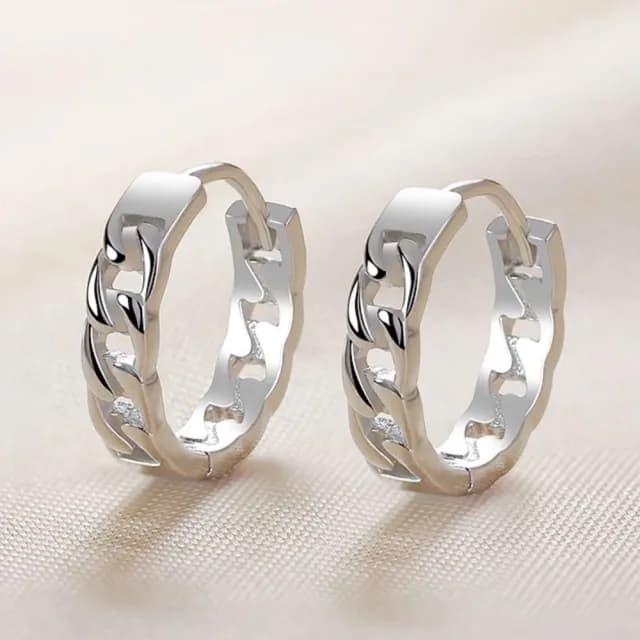 【LEEHER】雙11 情人節禮物/耳環/鏈條耳環/925/純銀耳環/耳飾/韓國飾品/ins風/個性耳環/純銀飾