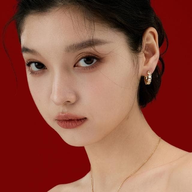 【LEEHER】祖母綠/小圈耳環/耳飾/耳扣/耳環/耳環女/簡約耳環/ins風/小配飾/韓國飾品/送女生/生日禮物/