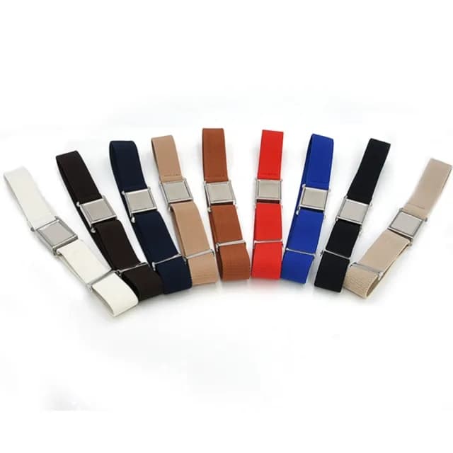 【橘魔法】素面編織磁吸式彈性腰帶(皮帶 腰繩 褲帶 男童 女童 兒童 表演 花童 童裝)