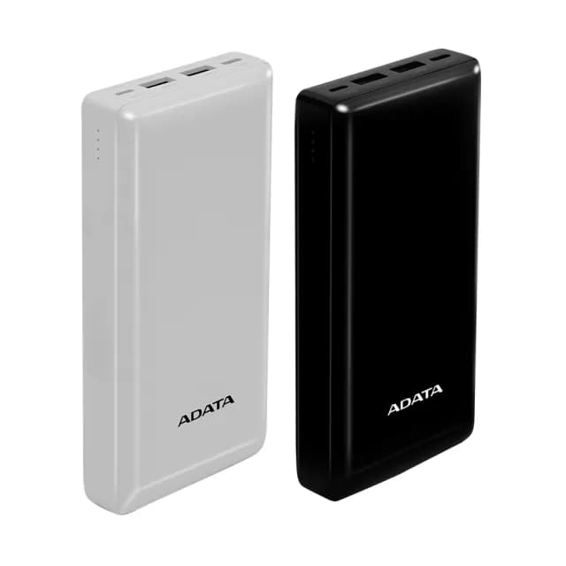 【ADATA 威剛】C20 2色可選 15W 3孔輸出 Type-C雙向快充行動電源-20000mAh(74Wh/具Wh標示)