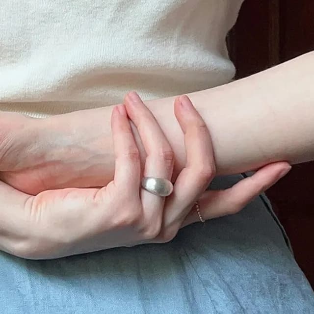 【LEESA】個性戒指\情侶戒指\可調節\戒指\925\純銀戒指\通體純銀\開口戒指\ins風\情人節禮物\
