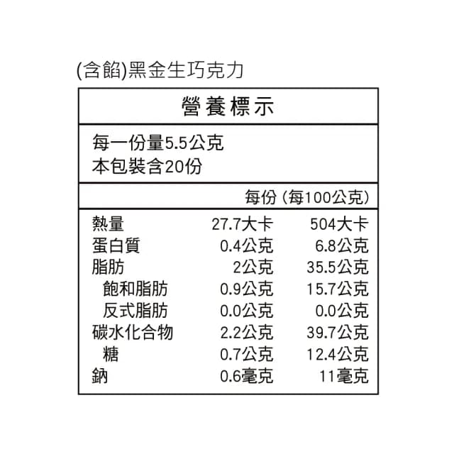 【Feeling18- 18度C】黑金生巧克力(60天極鮮生巧克力)