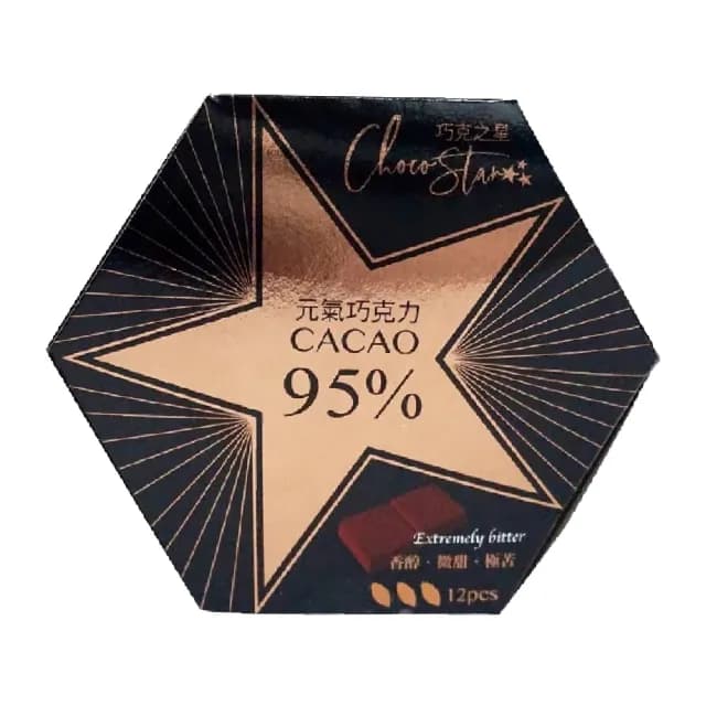 【巧克力雲莊】75%/85%/95%元氣黑巧克力任選2盒組(12片/盒_輕包裝/純素)