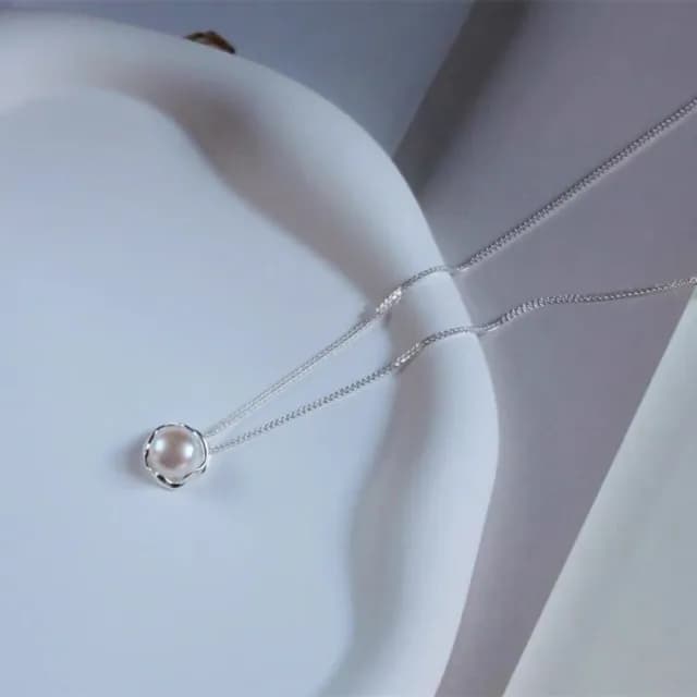 【Penny珮妮】法式復古s925銀珍珠項鍊(母親節禮物 交換禮物 送女友 生日禮物 情人節 尾牙 新年 結婚)