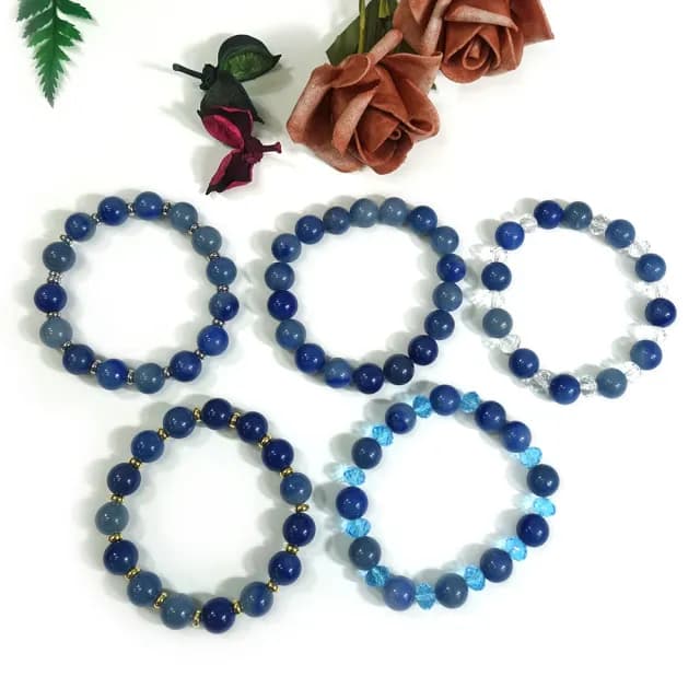 【德山珠寶】特價5A級10mm藍東陵玉造型手鍊(送禮/情人節生日禮物飾品母親節水晶手鍊CE476)