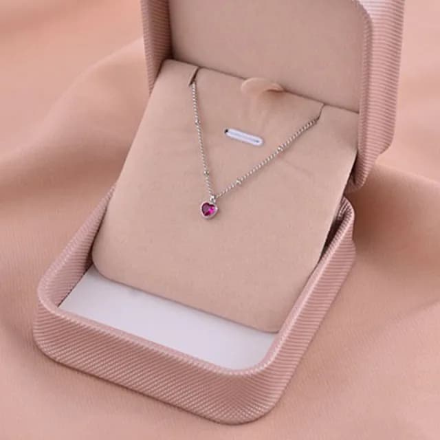 【LEESA】情人節禮物 送女生\項鍊\吊飾\鎖骨鏈\925\純銀項鍊\女生飾品\吊墜\小眾設計\個性項鍊\韓國飾品\愛