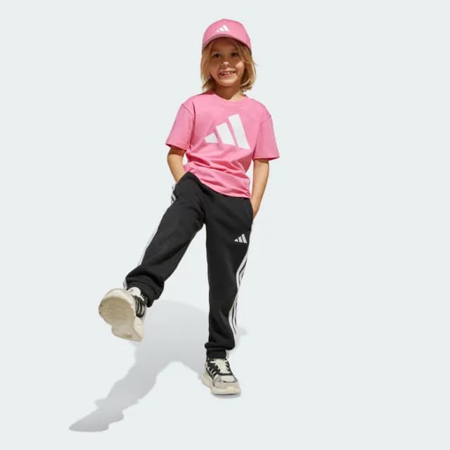 【adidas 愛迪達】ESSENTIALS 短袖上衣 童裝 JC9718