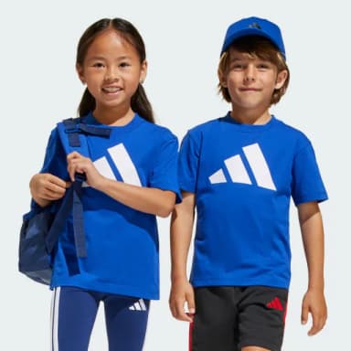 【adidas 愛迪達】ESSENTIALS 短袖上衣 童裝 JC9717