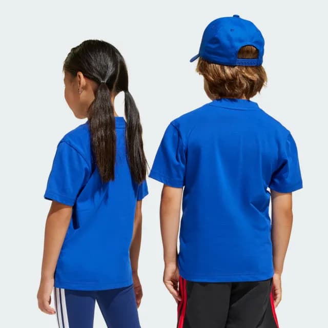 【adidas 愛迪達】ESSENTIALS 短袖上衣 童裝 JC9717