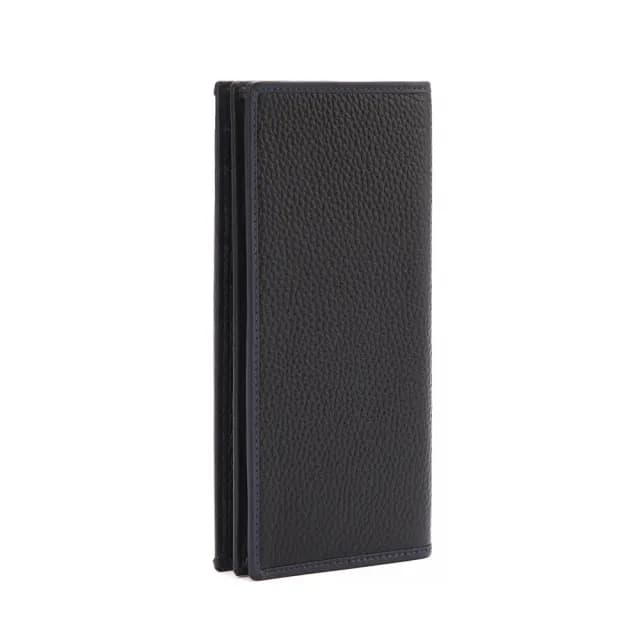 【Cerruti 1881】限量2折 頂級小牛皮6卡長夾皮夾 5991M 全新專櫃展示品(七夕情人節禮物 送禮 男夾)