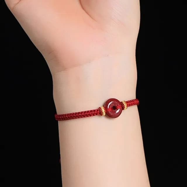 【KT DADA】雙11 辟邪手鍊 招財納福 保平安 送媽媽 禮物 手工編織 手環 手鍊串珠 紫金砂 平安扣