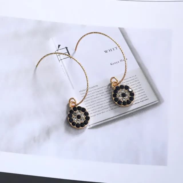 【89 zone】法式簡約古典氣質百搭飾品 耳飾 吊墜耳環 長款耳環 耳鉤 耳環(金/銀)