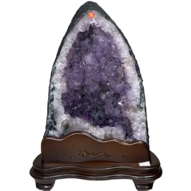 【恬芯晶品】J27精選巴西紫水晶洞新居財位擺設(紫鈦晶晶洞開運招財招貴人開業財位新春禮物)