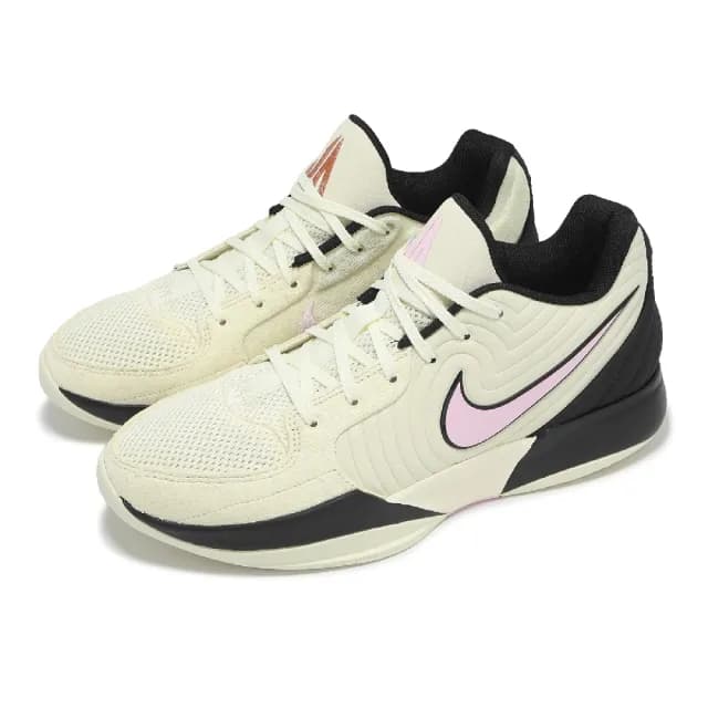 【NIKE 耐吉】籃球鞋 Ja 2 EP 男鞋 Last Call 椰奶色 粉紅 黑 Morant 氣墊(FD7327-100)