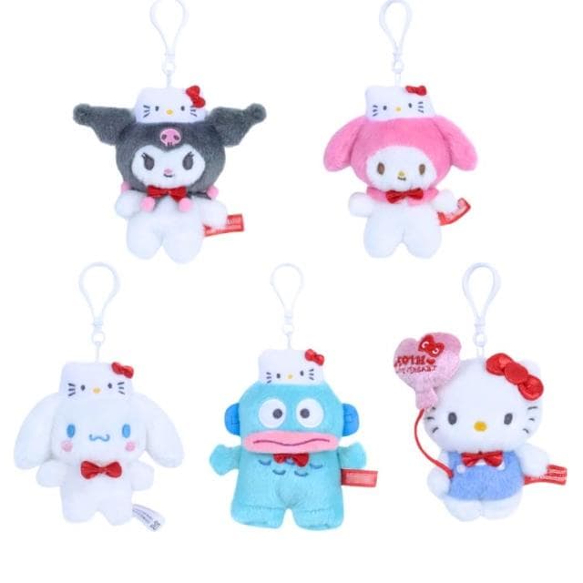 【SANRIO 三麗鷗】母親節禮物 50週年系列大耳狗酷洛米凱蒂貓玩偶包包吊飾美樂蒂Kitty鑰匙圈娃娃(女兒女友生