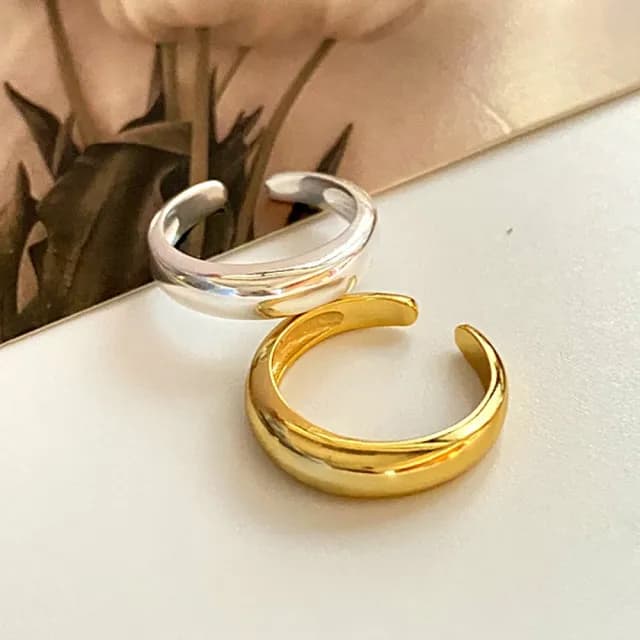 【LEESA】戒指\銀飾\素戒指\純銀戒指\個性戒指\情侶戒指\簡約戒指\ins戒指\生日禮物\情人節禮物