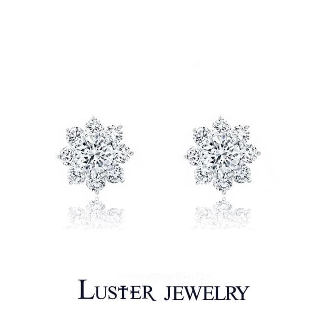 【Luster】618限定!30分 D/VS 培育鑽 純銀 鑽石耳環-任選(培育鑽石X2總重0.60ct)