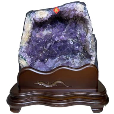 【恬芯晶品】R11精選巴西紫水晶洞新居財位擺設(紫鈦晶晶洞開運招財招貴人開業財位新春禮物)