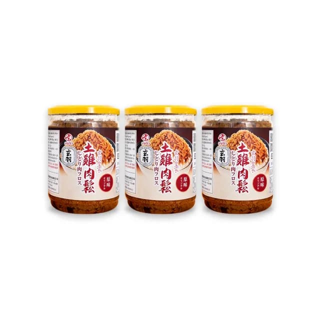 【玄羽皇家】原味土雞肉鬆150gx3罐(低脂/低熱量/無防腐劑/無添加豆粉/伴手禮/送禮推薦)
